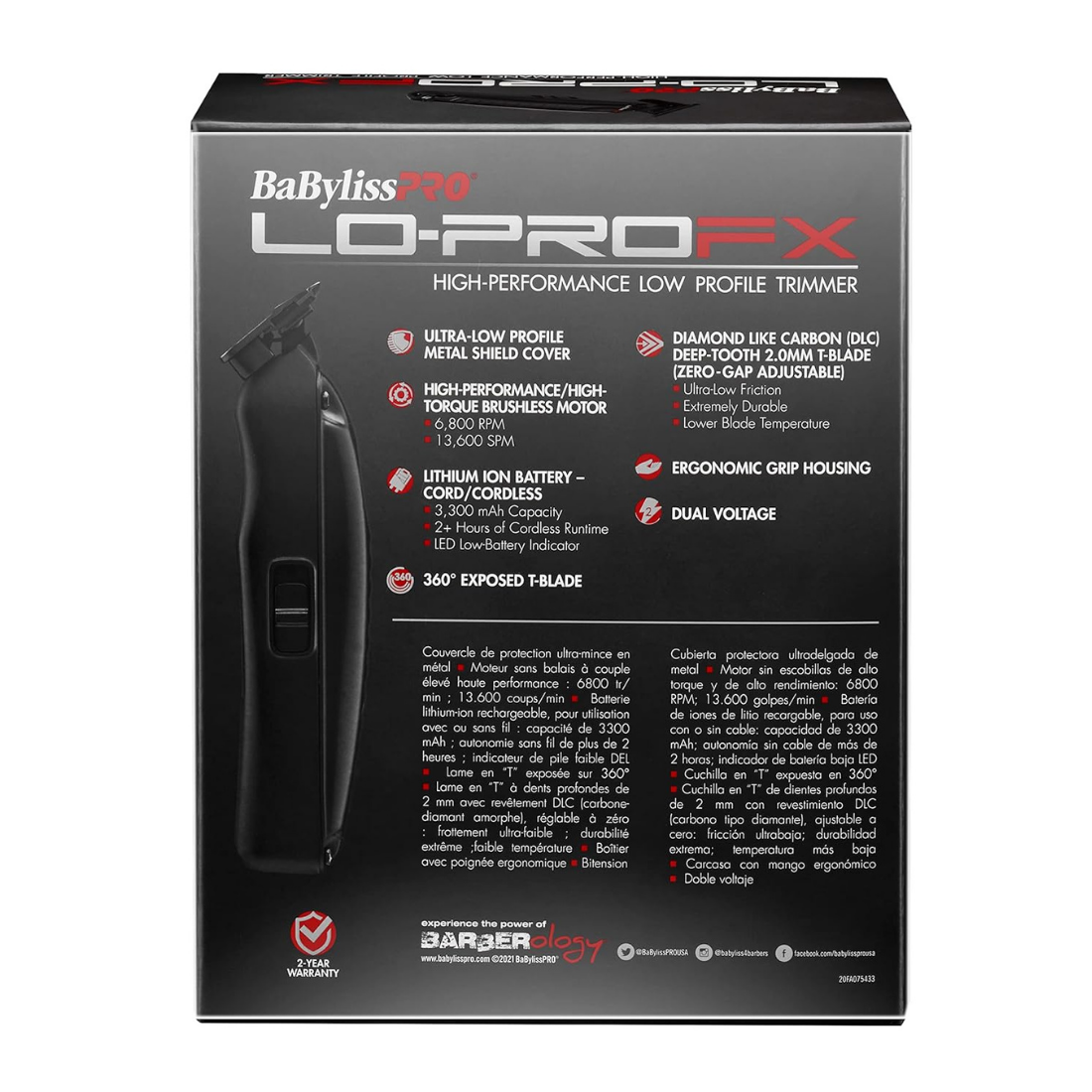 Babyliss PRO LO-PROFX High Performance Low Profile Trimmer