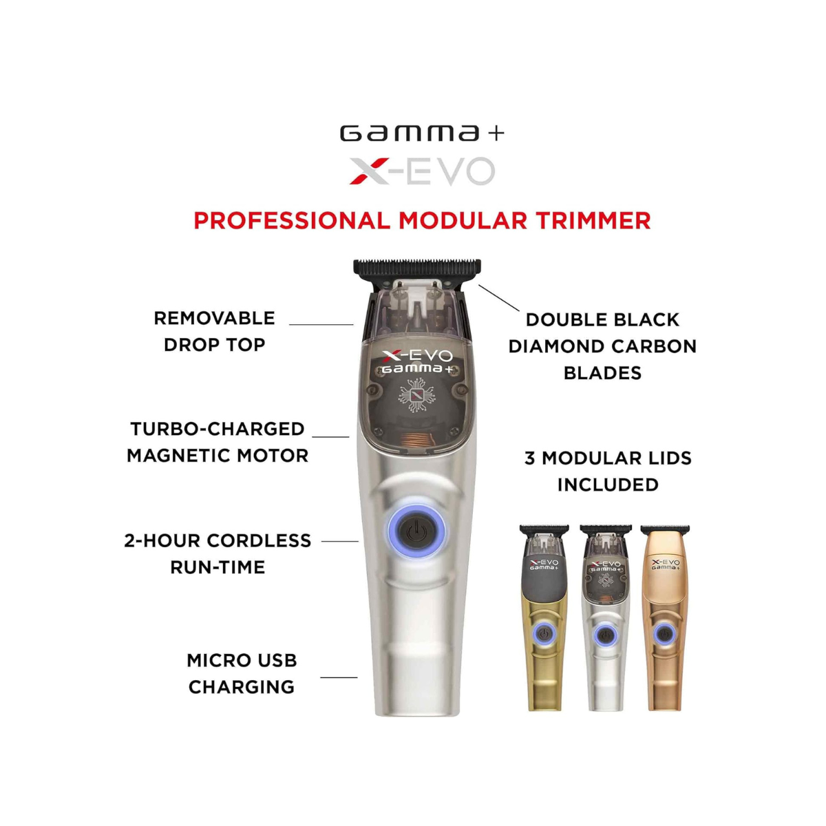 Gamma+ X-Evo Professional Modular Trimmer