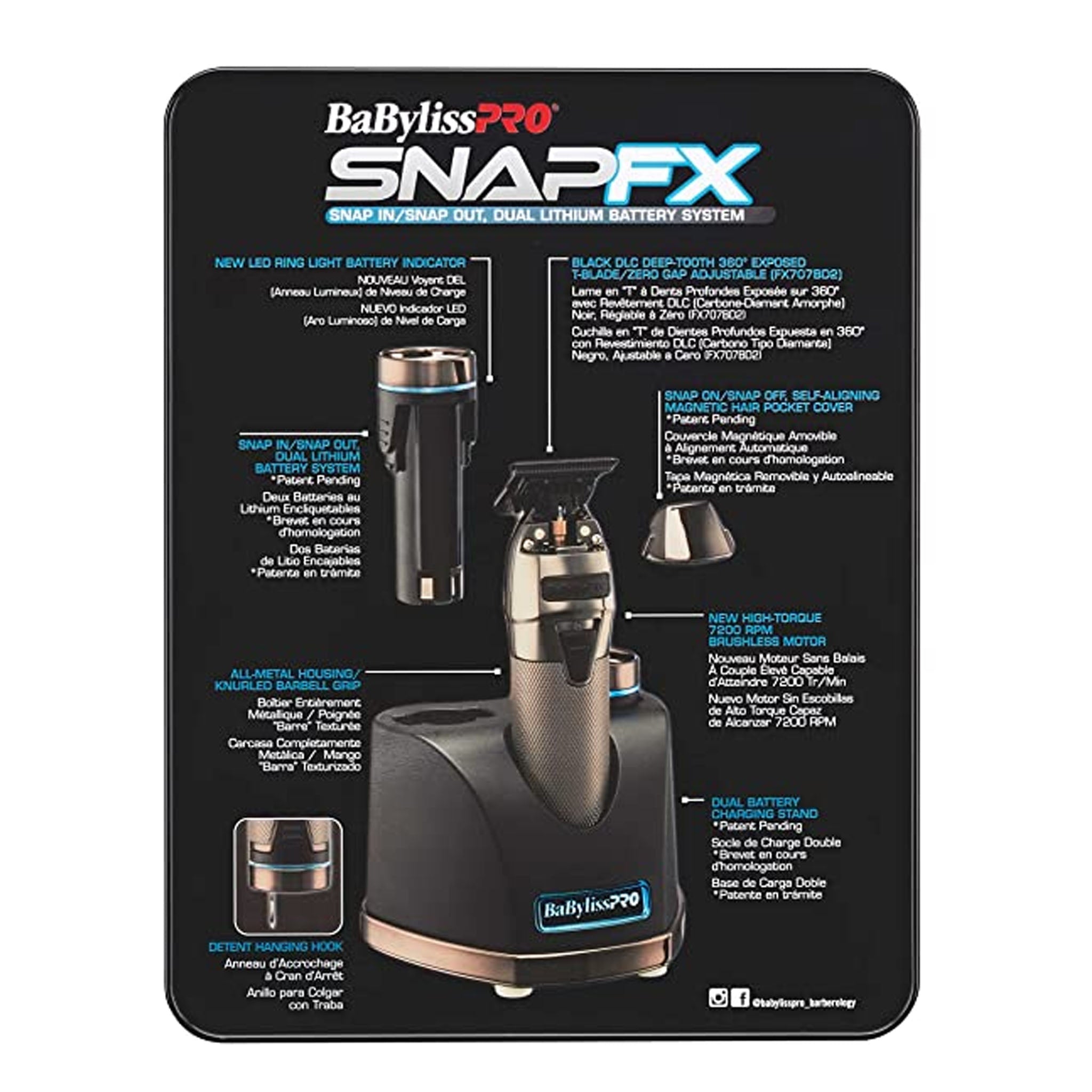 BABYLISS PRO SNAPFX TRIMMER (FX797) Trimmers Babyliss 