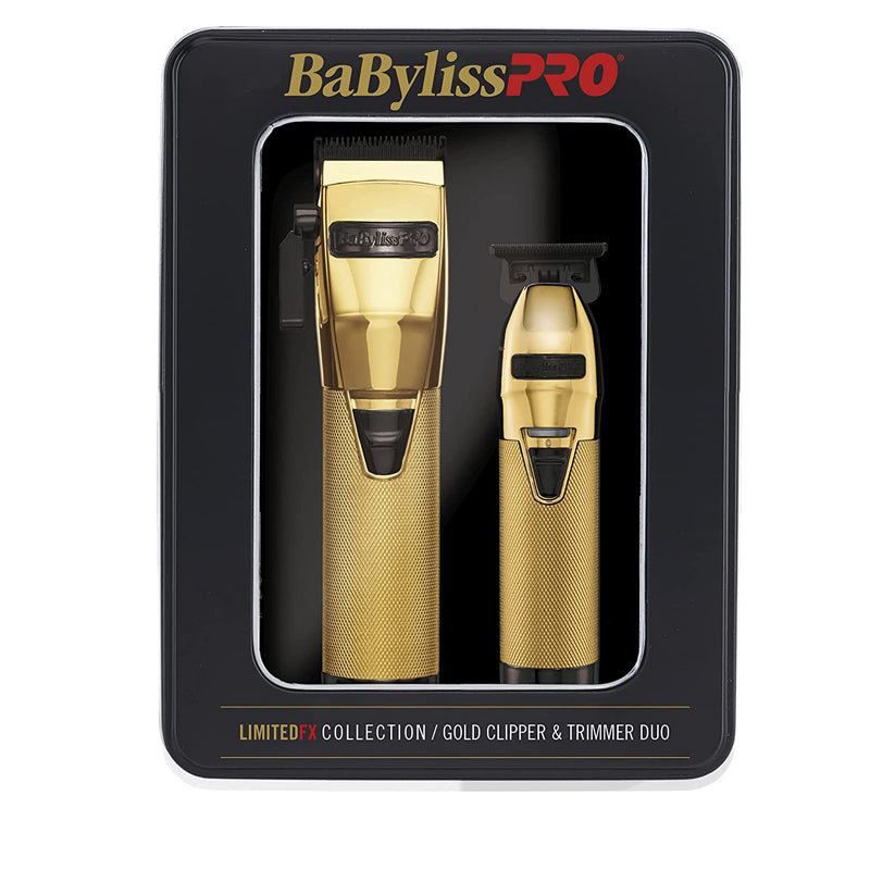 BaBylissPRO LimitedFX Collection Gold Clipper & Trimmer Duo | In Stock