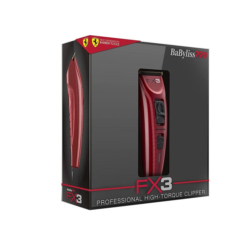 BaBylissPRO Barberology FX3 Clipper | Red Clippers Babyliss 